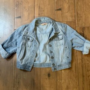 Cropped 3/4 length Jean Jacket